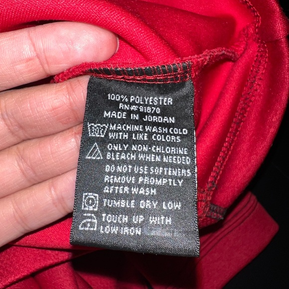 BNWOT Pebble Beach Red Long sleeved Pullover Golf shirt size L - Picture 4 of 4